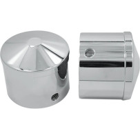 Front Axle Nut Cover — 25.4 mm (1"), Chrome
