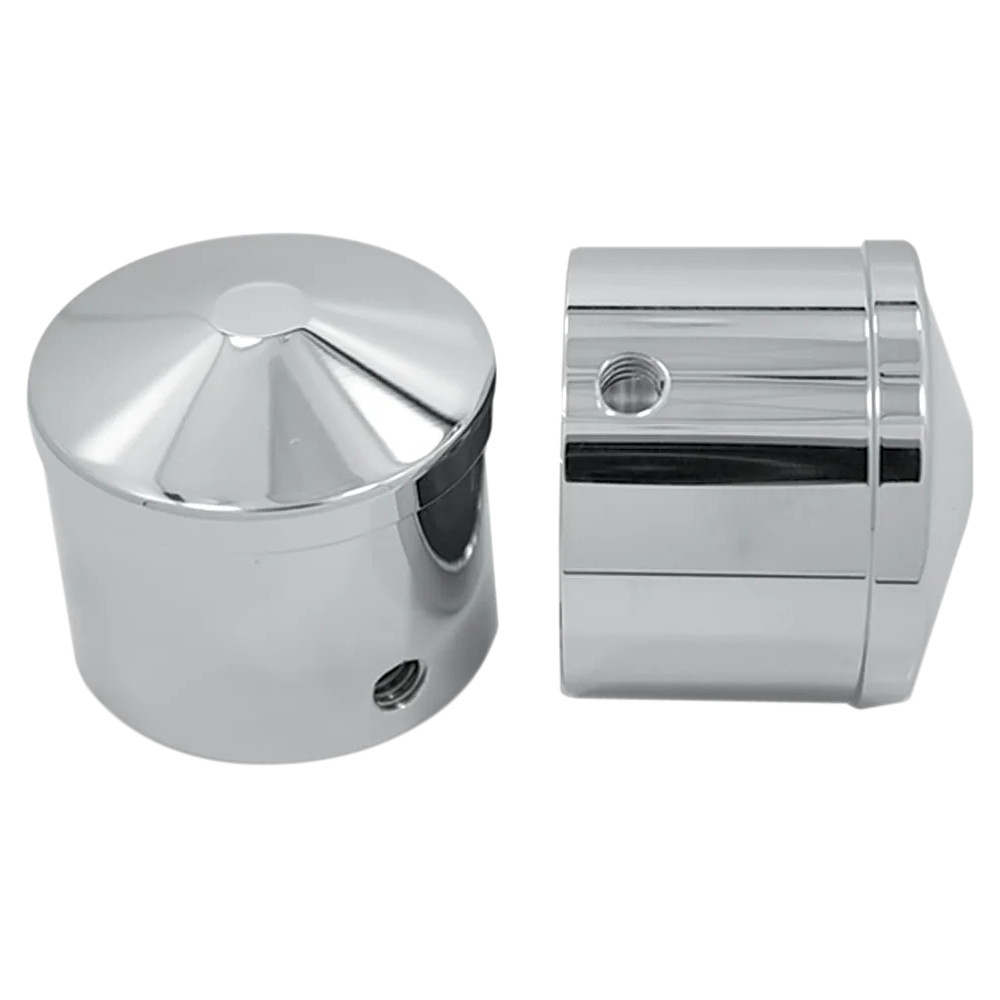 Front Axle Nut Cover — 25.4 mm (1"), Chrome