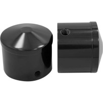 Front Axle Nut Cover — 25.4 mm (1"), front, black