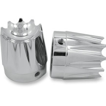 Front Axle Nut Cover — 25.4 mm (1") inside diameter, front mount, Chrome