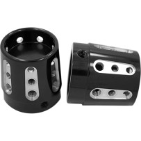Front Axle Nut Cover — 25.4 mm (1"), Black anodized