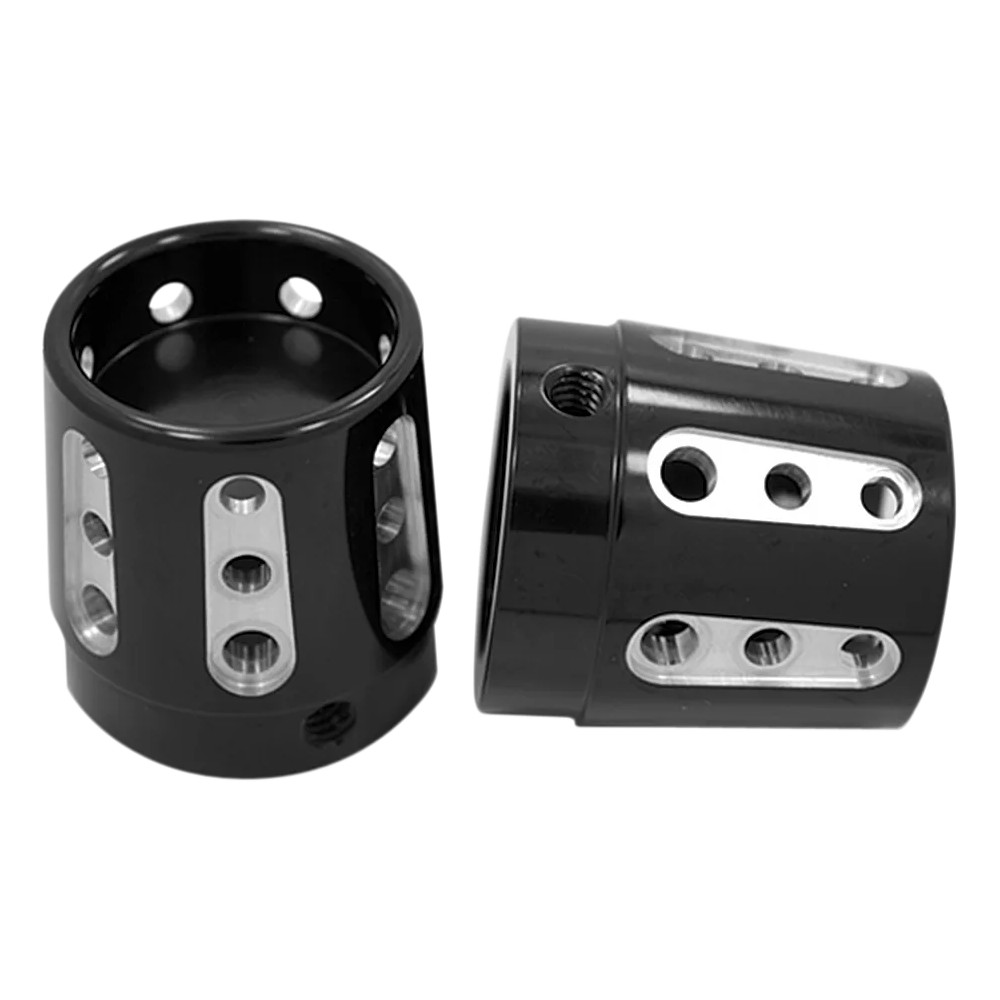Front Axle Nut Cover — 25.4 mm (1"), Black anodized