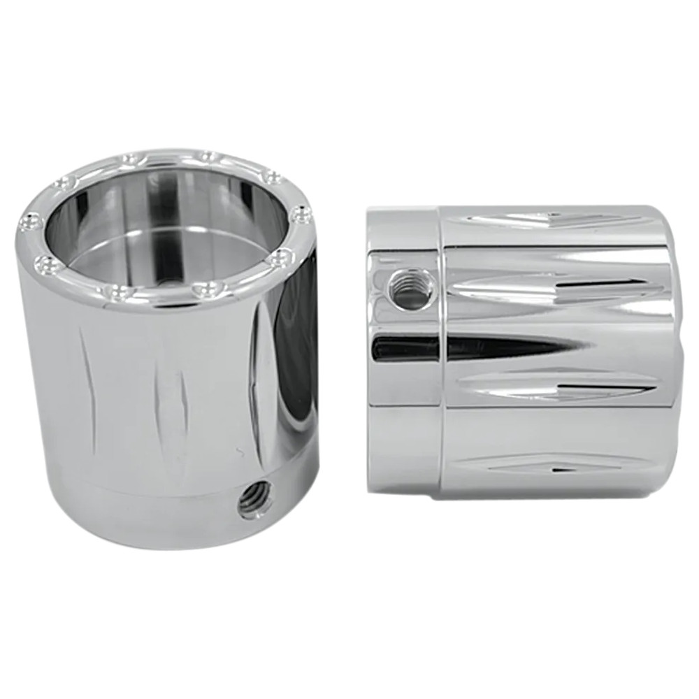 Front Axle Nut Cover — 25.4 mm (1"), Chrome