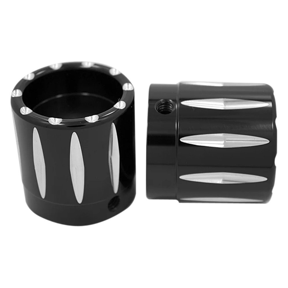 Front Axle Nut Cover — 25.4 mm (1"), anodized black