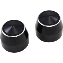 Elite Front Axle Cap — 25 mm inside diameter, front mount, black