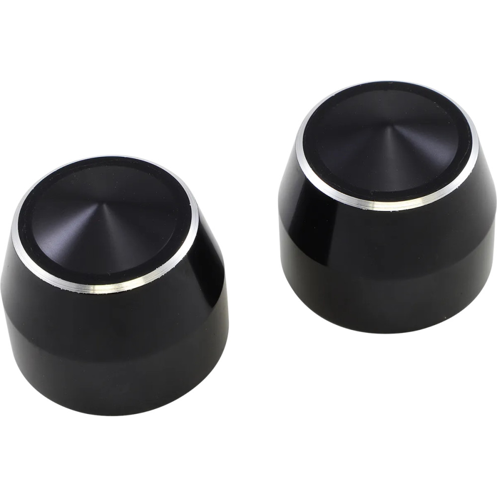 Elite Front Axle Cap — 25 mm inside diameter, front mount, black