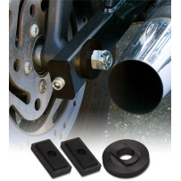 Lockdown Axle Kit — Rear, Black, Matte