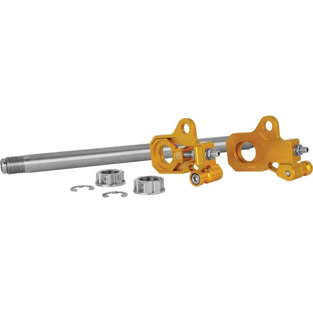 Axle Adjuster Kit — 25.4 mm (1"), rear, Gold