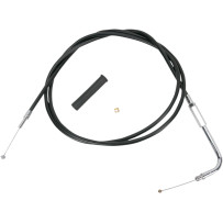 Black Vinyl Throttle/Idle Cable — 147.5 cm (58"), 90° elbow, 5" travel