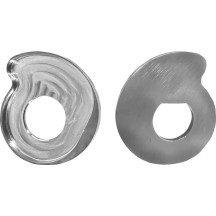 Axle Adjuster Kit — Stainless Steel, Silver Brushed