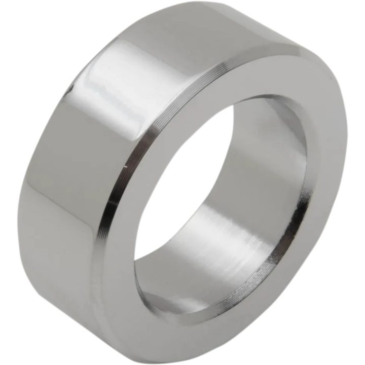 Separador de rueda — eje 25.4 mm, diámetro exterior 38.1 mm, longitud 13.1 mm, delantero derecho, cromo
