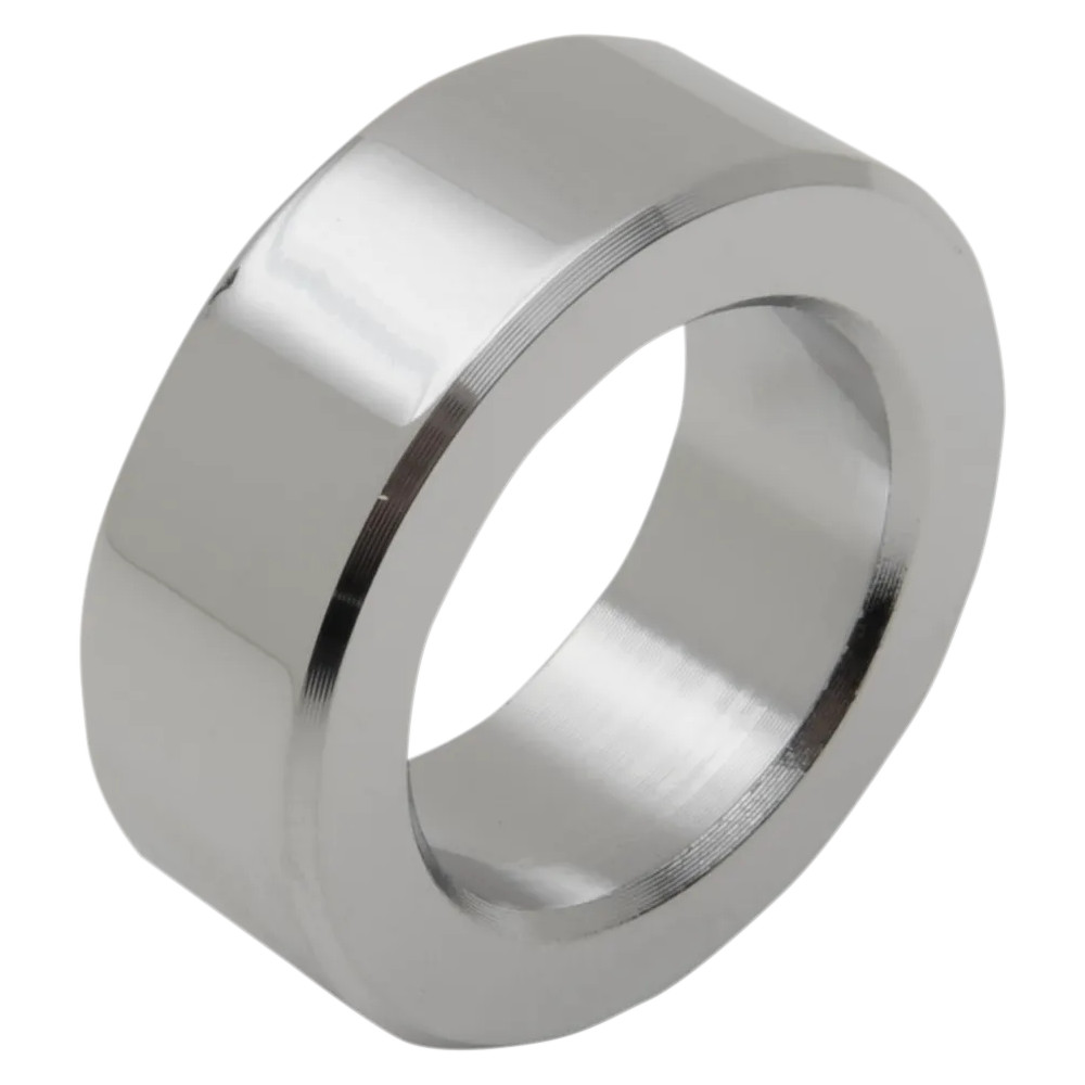 Wheel Spacer — 25.4 mm axle, 38.1 mm outside diameter, 13.1 mm length, front right, Chrome