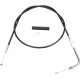 Cable de vinilo negro — 76 cm (30"), 95 mm (3-3/4"), acelerador, codo 90°