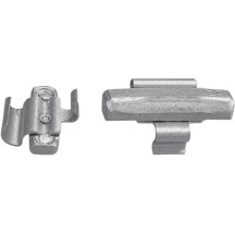 Wheel Weights — 10 g, Crimp-On, Raw, Silver