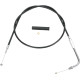 Cable de vinilo negro — carcasa 36", recorrido 95 mm, rosca para manillar