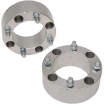 Wheel Spacers with Studs — 63.5 mm (2-1/2"), 4/110 bolt pattern, Silver