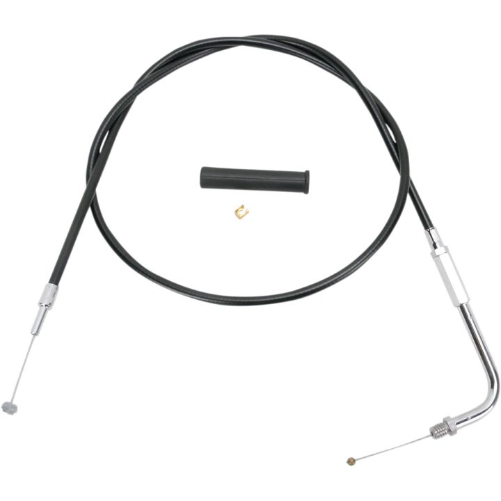 Cable de vinilo negro — Acelerador, 122 cm (48 in), codo 90°
