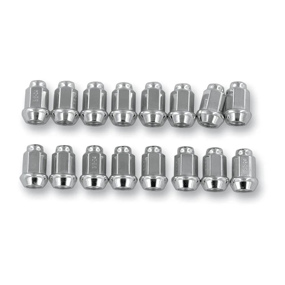 Lug Nuts — 3/8-24, 16-pack, Chrome