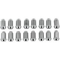 Lug Nuts — 10 mm x 1.5, tapered base, 16 pack, chrome