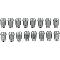 Lug Nuts — M12 x 1.50, 16-pack, Chrome