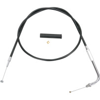 Black Vinyl Throttle/Idle Cable — 91.5 cm (36"), 10.2 cm (4") travel, 90° elbow