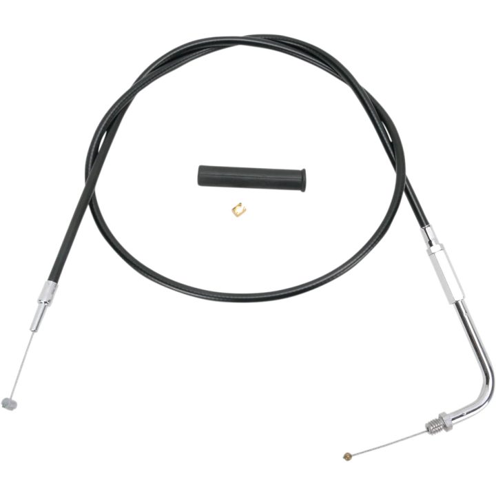 Cable de vinilo negro — 112 cm (44 pulg.), recorrido 10,2 cm (4 pulg.), codo 90°