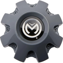 Tapón central de rueda 399X — Gris brillante
