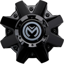 Tapón central 416X para llanta — Negro brillante