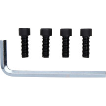 Tapón central de rueda 23X — patrón de pernos 4/136, negro