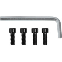 Tapón central 26X — patrón de pernos 4/156, negro brillo