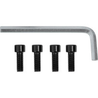 Tapón central 26X — patrón de pernos 4/156, negro brillo