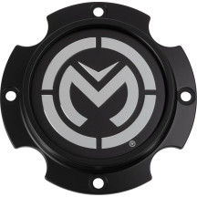 Tapacubos central 27X — patrón de pernos 4/136, negro mate