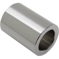 Wheel Spacer — 25.4 mm (1") axle, 53.3 mm (2.098") length, 38.1 mm (1-1/2") outside diameter, Chrome