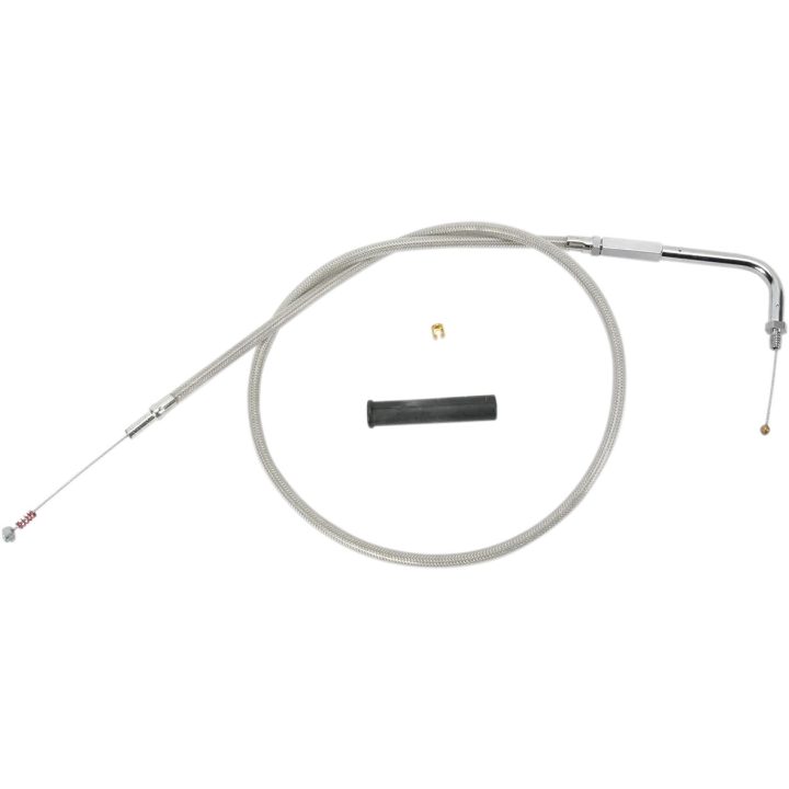 Cable de ralentí trenzado de acero inoxidable — 82,5 cm (32-1/2"), codo 90°