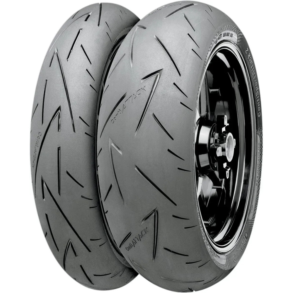ContiSportAttack 2 Tire — 120/70ZR17, 58W, Blackwall, Tubeless