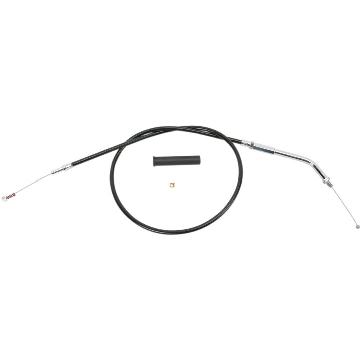 Cable de vinilo negro — 82,5 cm (32-1/2") carcasa, codo 45°, rosca de manillar