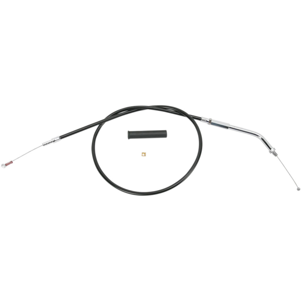 Black Vinyl Throttle/Idle Cable — 82.5 cm housing, 45° elbow