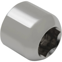 Chrome Axle Nut — M24 x 1.5 thread, 22.5 mm ID, 34 mm OD, 1.15" W