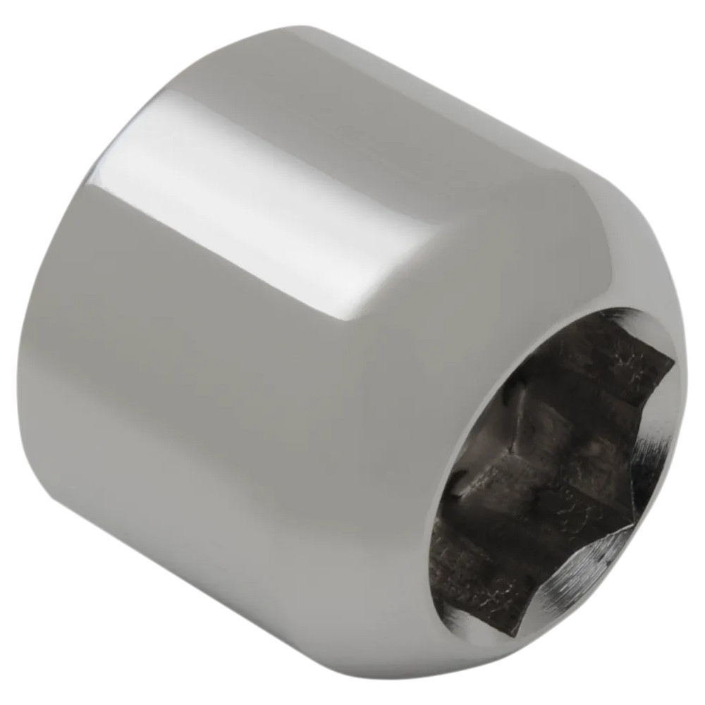 Chrome Axle Nut — M24 x 1.5 thread, 22.5 mm ID, 34 mm OD, 1.15" W