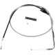 Cable de ralentí trenzado de acero inoxidable — 117 cm (46"), 90°, plateado