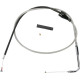 Cable de ralentí trenzado de acero inoxidable — 127 cm (50") , codo 90°, plateado