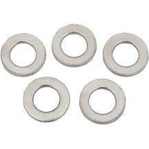 Arandela de eje cromada — 17 mm diámetro interior, 30 mm diámetro exterior, 0,12" ancho, delantero, pack de 5