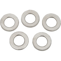Chrome Axle Washer — 17 mm ID, 30 mm OD, 0.12" W, front, 5 pack