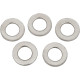 Arandela de eje cromada — 17 mm diámetro interior, 30 mm diámetro exterior, 0,12" ancho, delantero, pack de 5