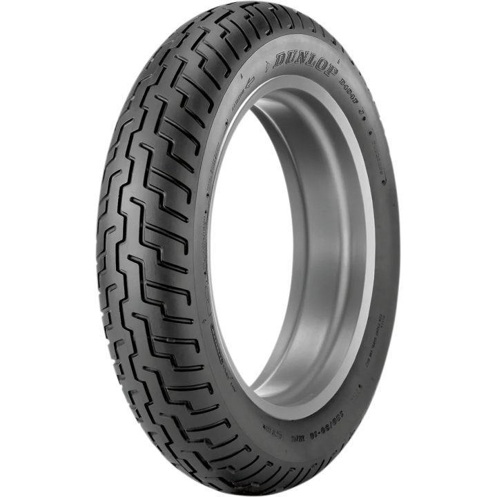 Neumático D404 — 80/90-21, delantero, flanco negro