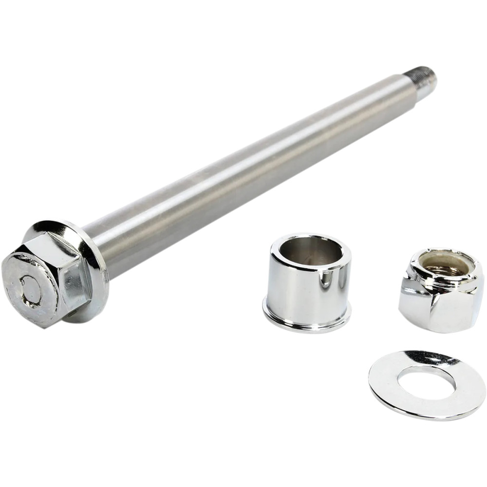 Front Axle Kit — 19.1 mm, 27.4 cm, Chrome