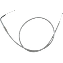 Stainless Braided Idle Cable — 108 cm, Silver