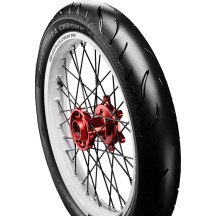 Cobra Chrome AV91 Reinforced Tire — 130/70B18, Front, Blackwall