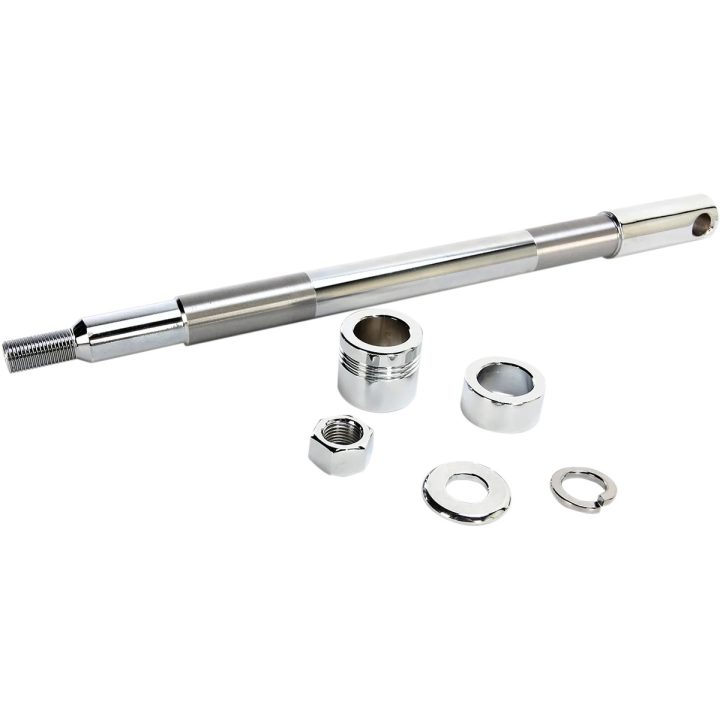 Kit de eje delantero — 19.1 mm (3/4"), 31.72 cm (12.488"), Cromo