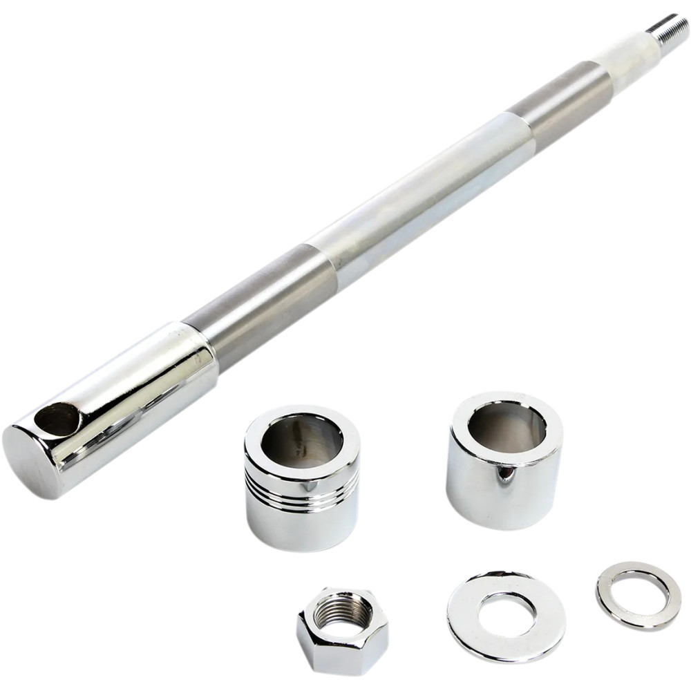 Front Axle Kit — 3/4" (19.1 mm), 12.87" length, Chrome